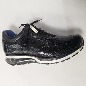 Belvedere Todd Sneaker Genuine Ostrich Black